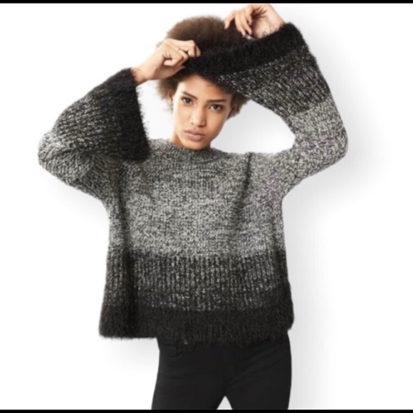 State Eyelash Sweater With Bell Sleeves 